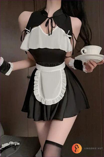 Sultry Lolita Maid Cosplay Set with Anime Flair for Costume, just In, Maid, Party, Polyester