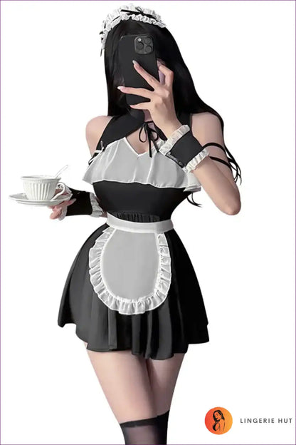 Sultry Lolita Maid Cosplay Set with Anime Flair for Costume, just In, Maid, Party, Polyester