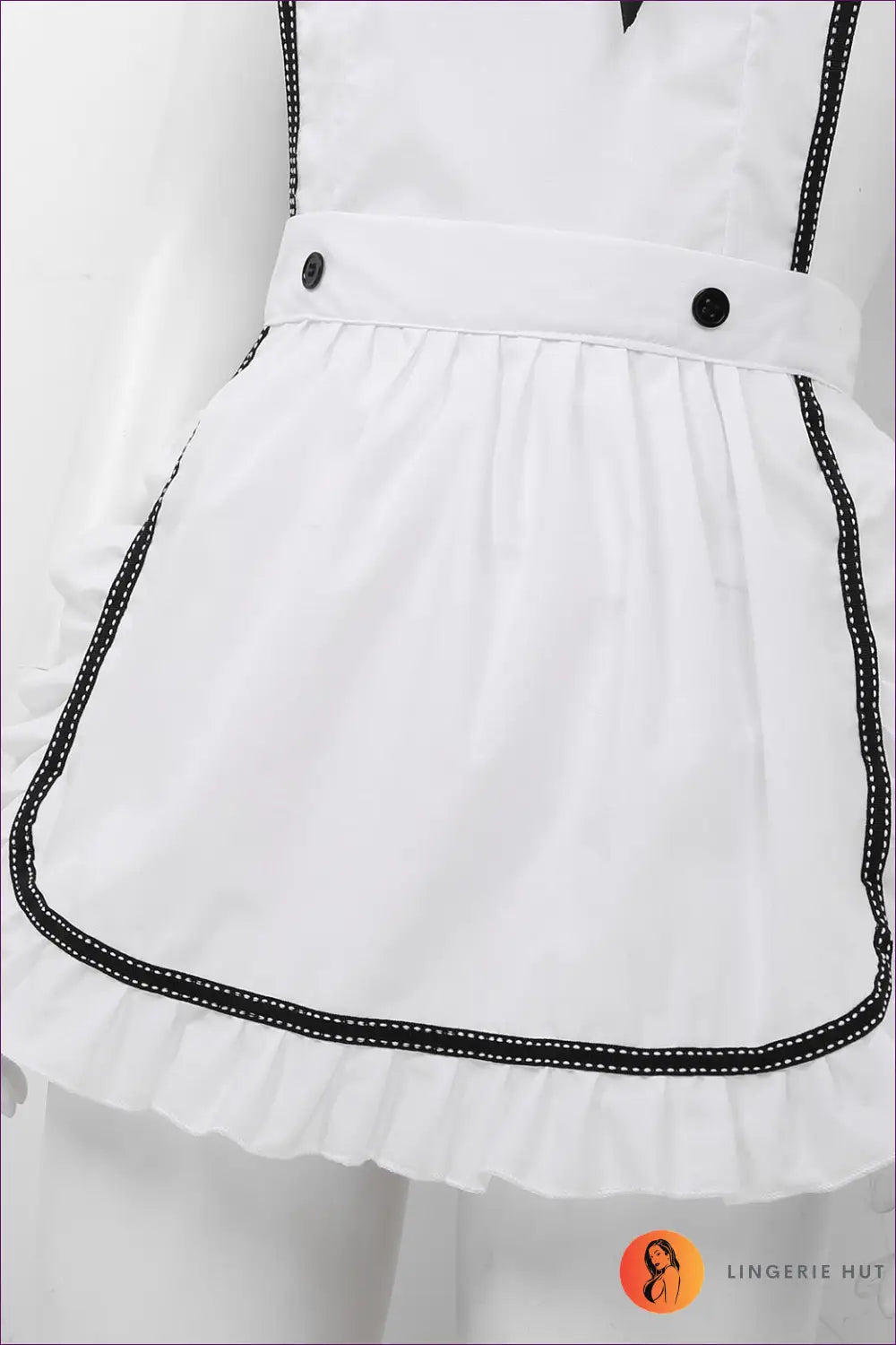 Step Into a World Of Playful Sophistication With Our Sultry Maid Apron Outfit. This Ensemble Is Perfect For