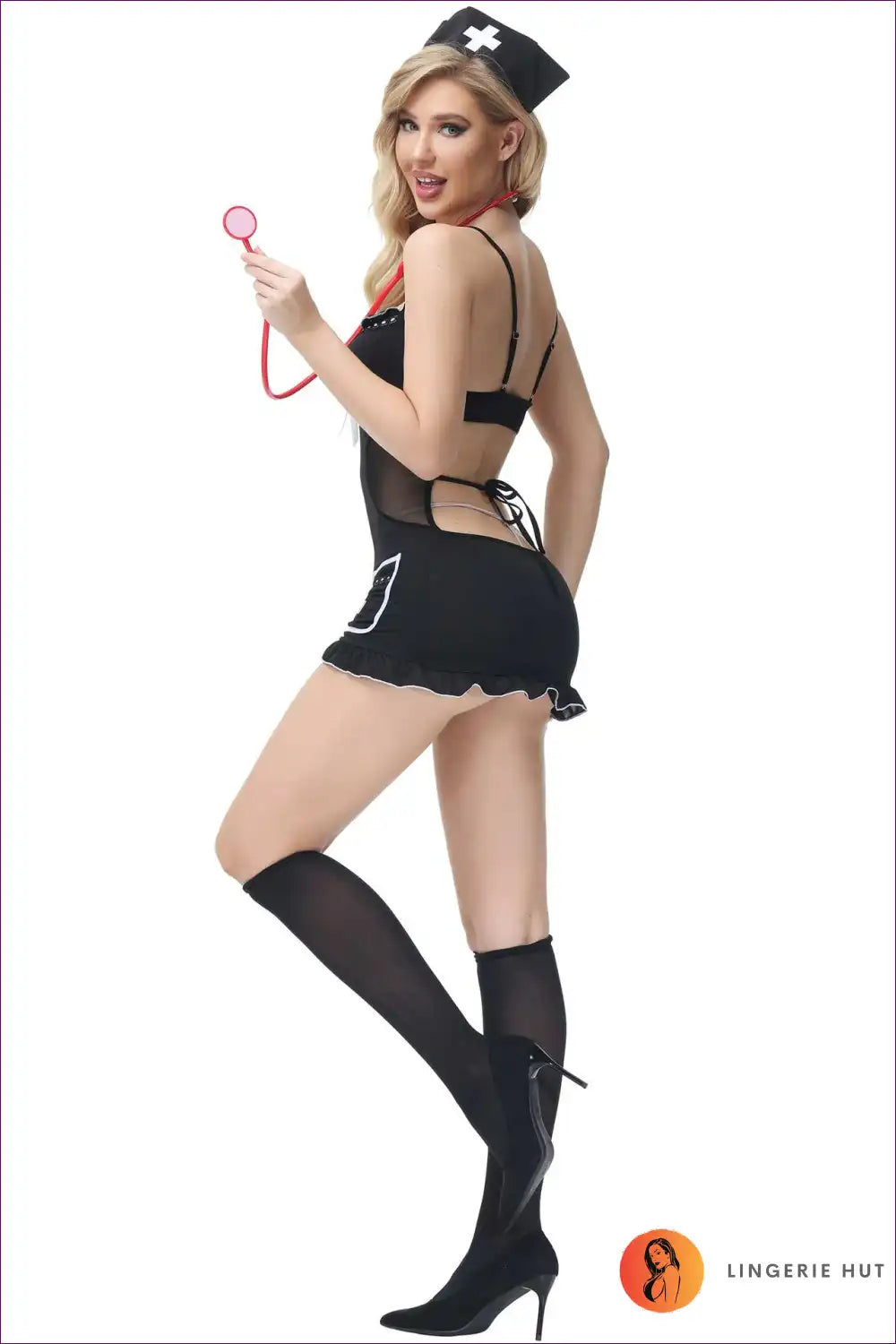 Step Into a World Of Playful Allure With Our Sultry Nurse Cosplay Lingerie. Tailored For The Audacious Woman,