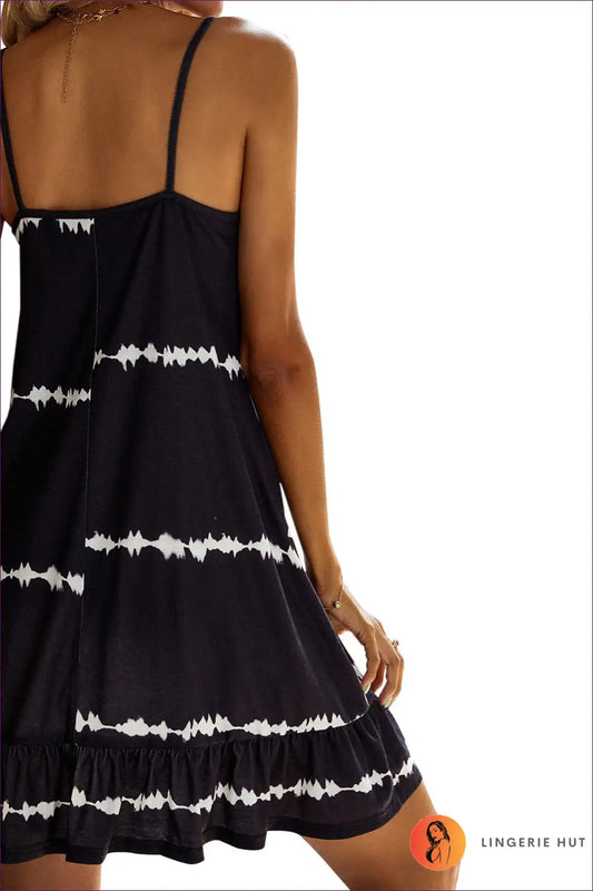 Tie-dye Mini Sundress - Effortless Boho Summer Mood - Dresses - Lingerie Hut - A-line • Casual • Dress • Everyday