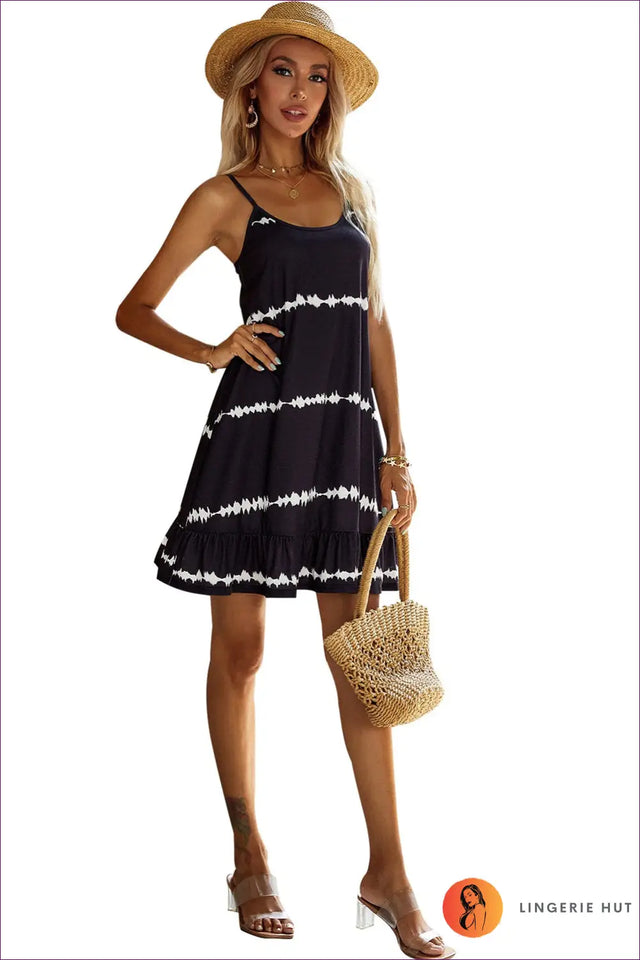 Tie-Dye Mini Sundress - Effortless Boho Summer Mood