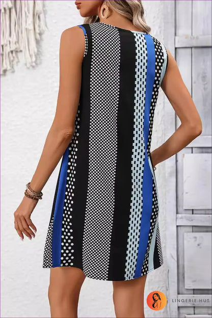 Summer Elegance Striped V-neck Dress - Pop With Style! For x