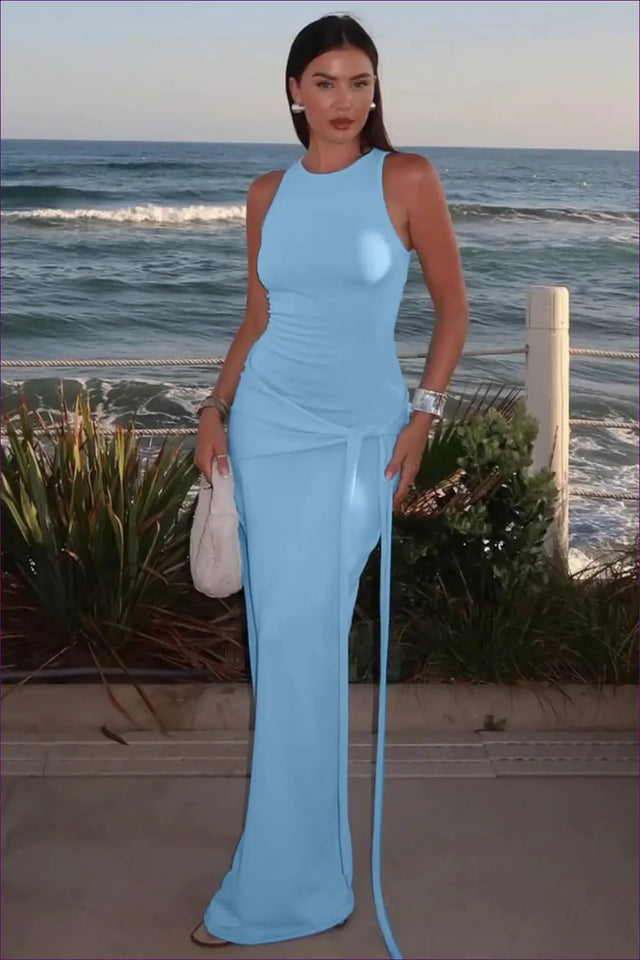 Sleeveless Maxi Bodycon Dress - Effortless Elegance