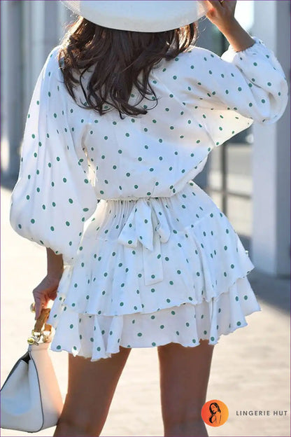 Sweet Spots Tiered Mini Dress - Romantic Summer Style for a Line, Boho, Dress, Everyday, Glamour