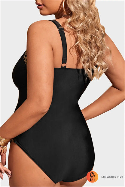 Leopard Panel Swimsuit Bodysuit - Poolside Confidence Edit - Lingerie Hut - Animal • Beachwear • Cutout • Glamour