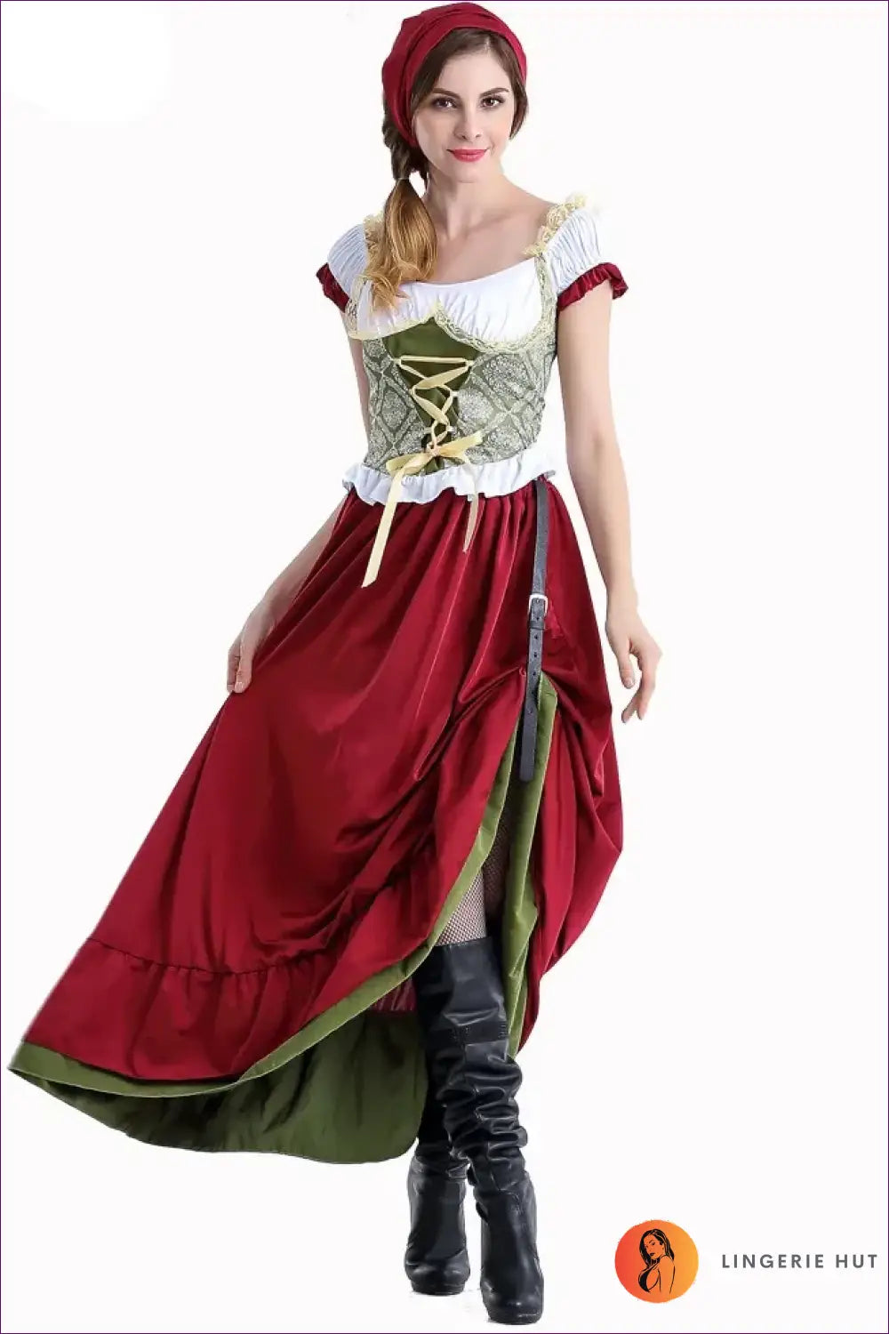 Tavern Maid Costume with Hitched Skirt - Playful Fantasy - Halloween • High-low Dress • just in • Lingerie - Hut