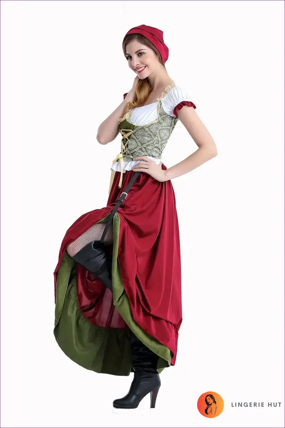 Tavern Maid Costume with Hitched Skirt - Playful Fantasy - Halloween • High-low Dress • just in • Lingerie - Hut