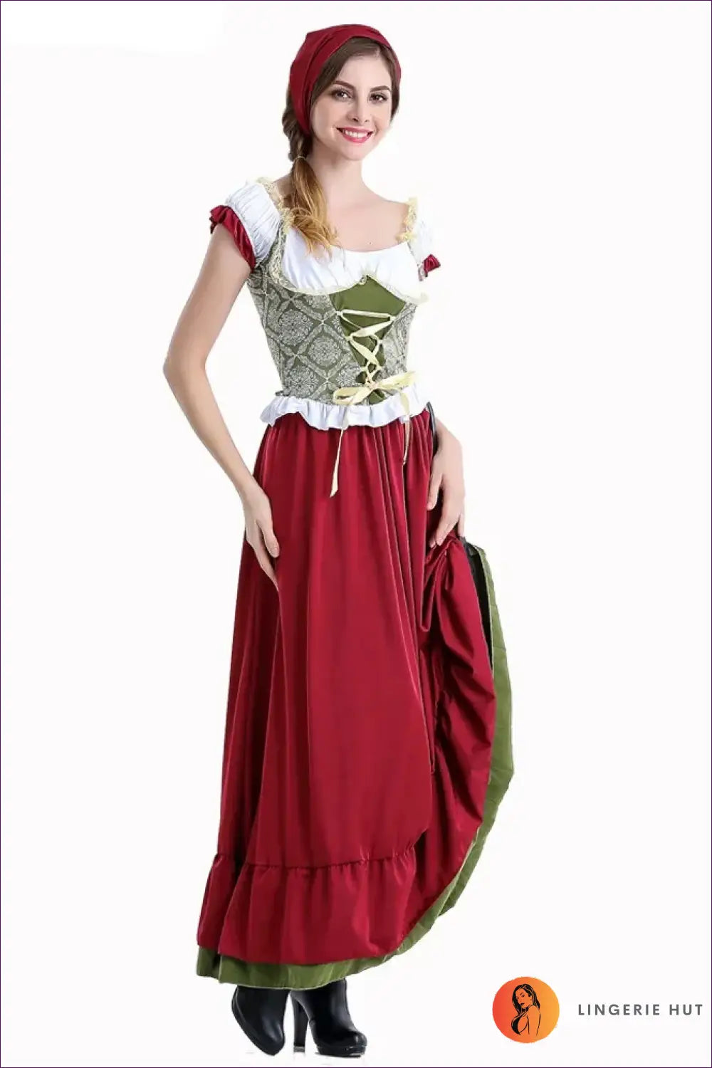 Tavern Maid Costume with Hitched Skirt - Playful Fantasy - Halloween • High-low Dress • just in • Lingerie - Hut