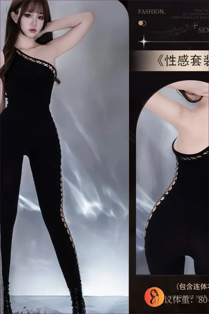 Teacher Costume Bodysuit with Harness - Fantasy Roleplay Ready - Lingerie Hut - All Season • Clubwear • Cutout