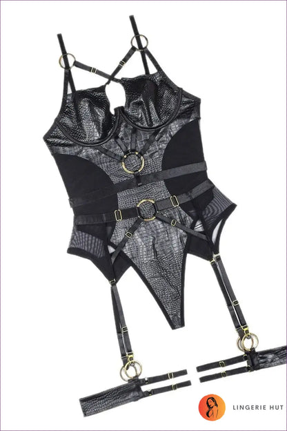 Three-piece Mesh Jumpsuit Set - Bold Evening Layers - Lingerie - just in • Hut