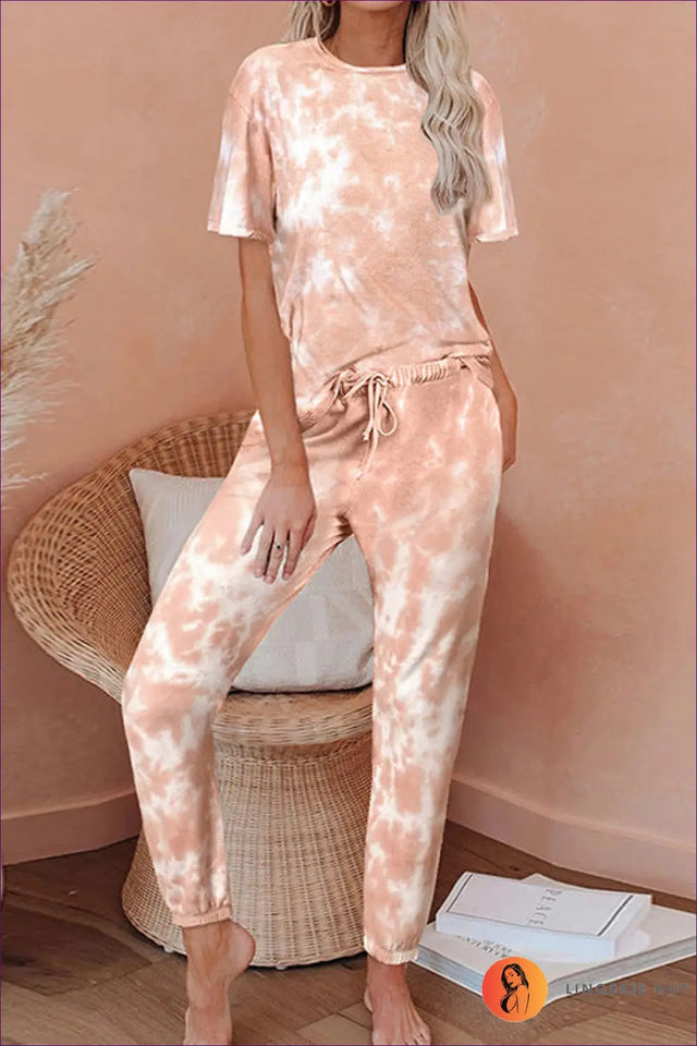 Tie-Dye Pyjama Set - Indulgent Home Comfort