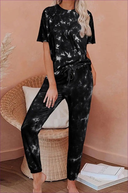 Three-piece Waffle Set with Robe - Luxe Layering for All Season, Casual, Cotton, Everyday,