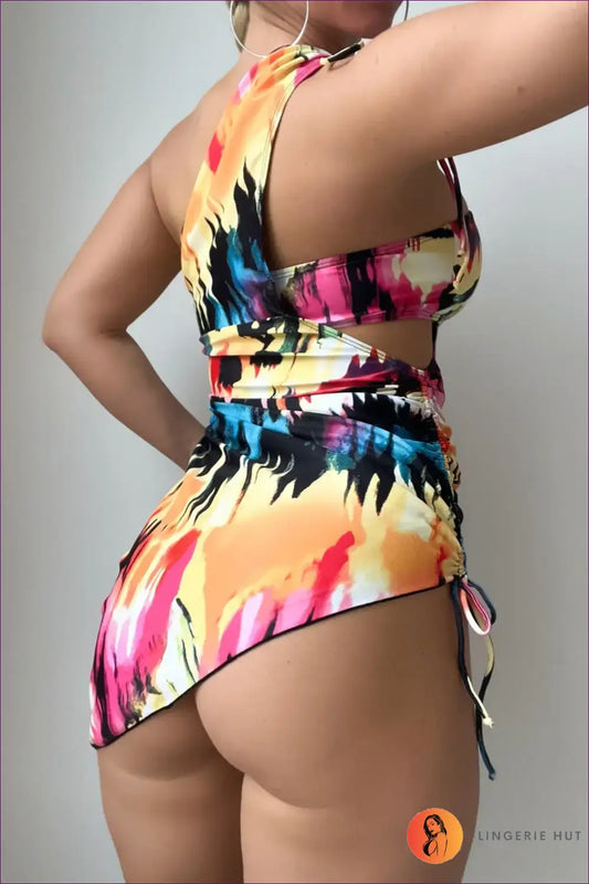 Tie-dye Bikini Set - Summer Evenings Sorted - Swimwear - Lingerie Hut - Beachwear • Boho • Casual • Cutout