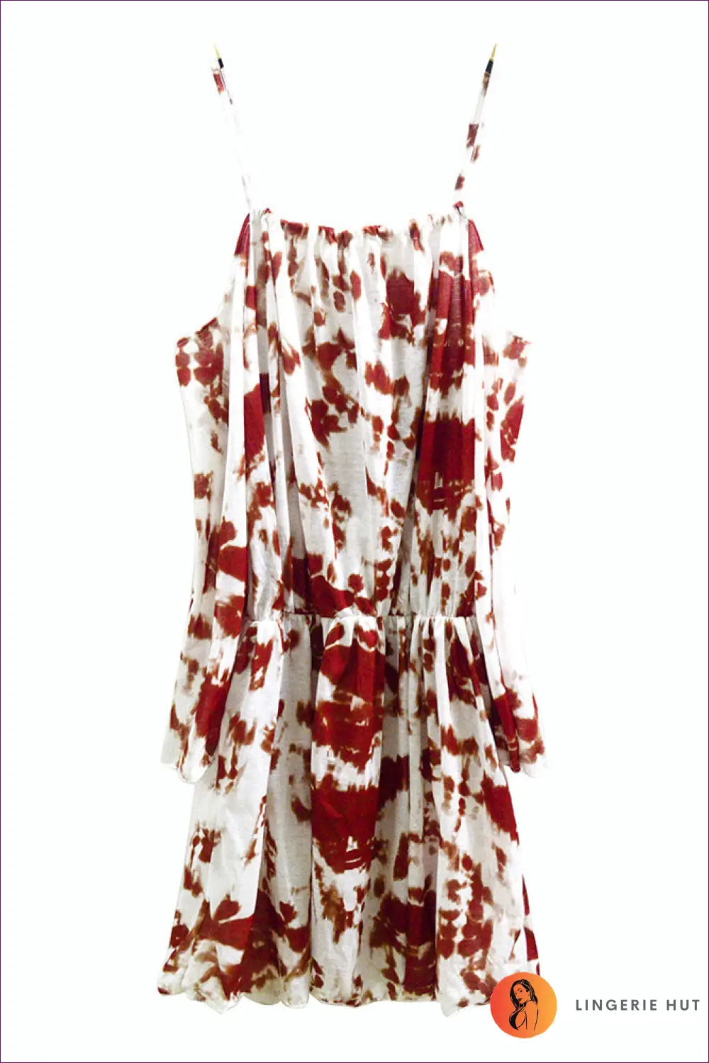 Tie-dye Mini Sundress - Summer Evenings Sorted - s / Red - Dresses - Lingerie Hut - Boho • Casual • Cotton • Dress