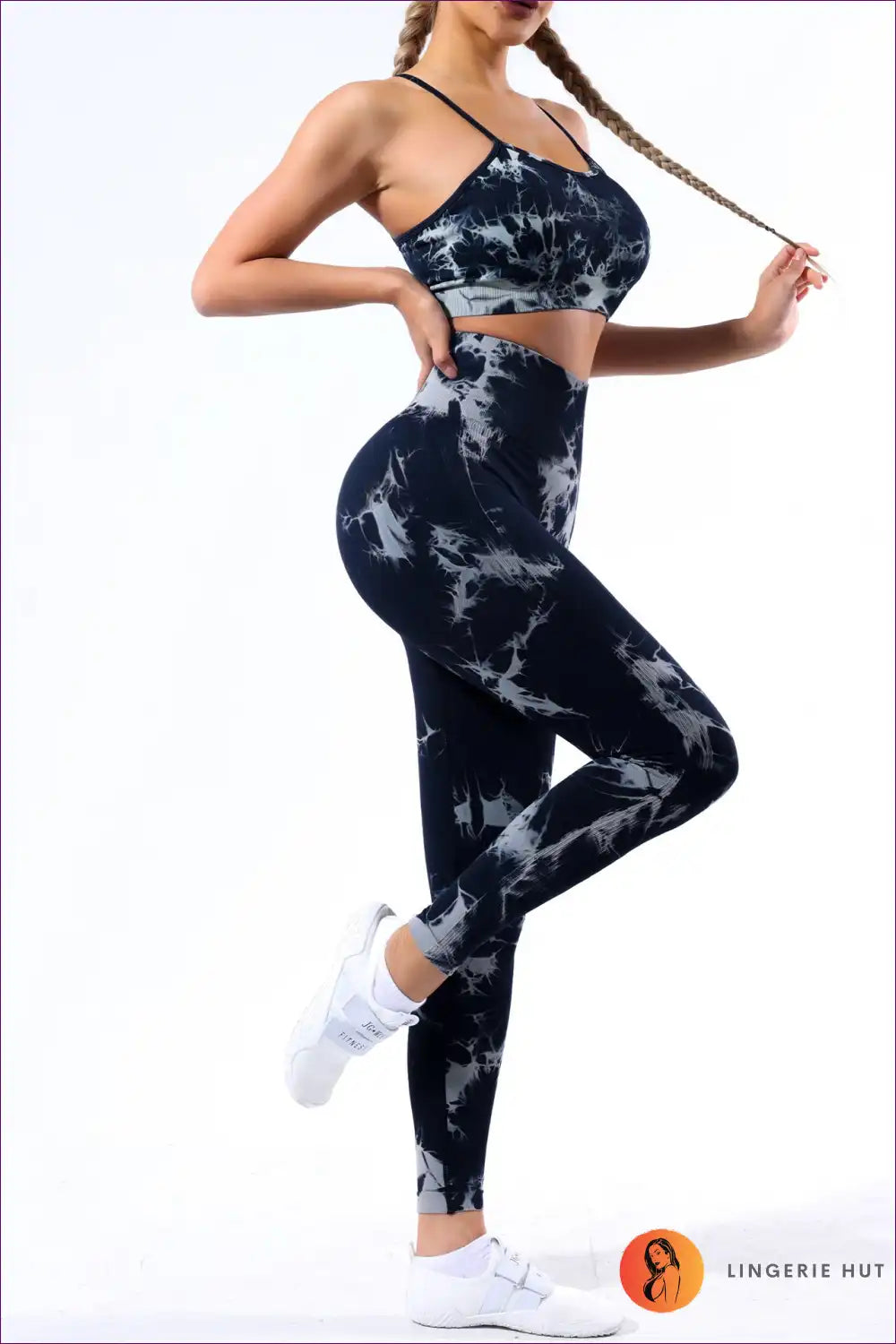 Express Your Vibrant Self With Our Tie Dyed Seamless Yoga Suit. Sporty Style Meets Comfort For a Colorful