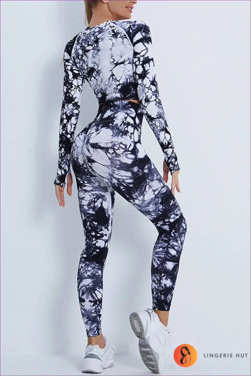 Elevate Your Workouts With Our Tie-dyed Sporty Yoga Suit. Perfect For Active Lifestyles, It Combines Style,