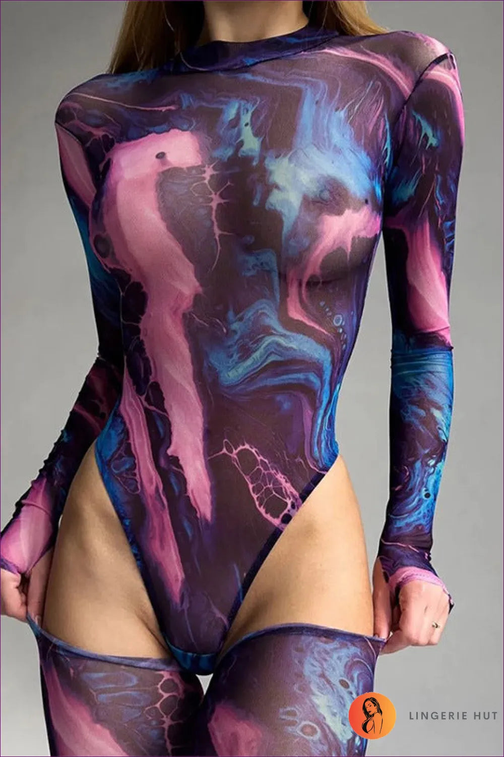 Tie-dyed Temptress Bodysuit - Unleash Your Sexy Side