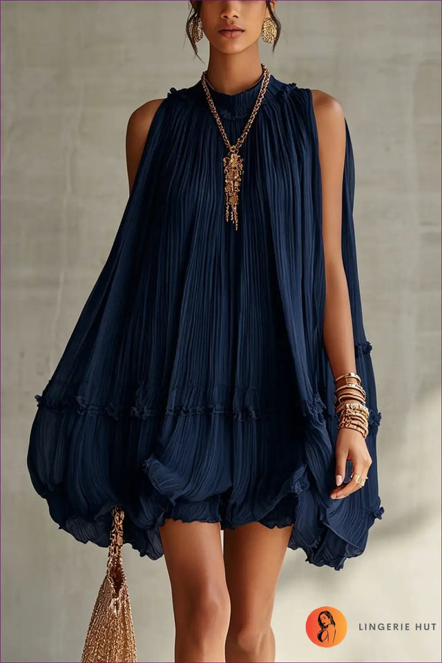 Tiered Dress with Cutout Detail - Sunlit Ease