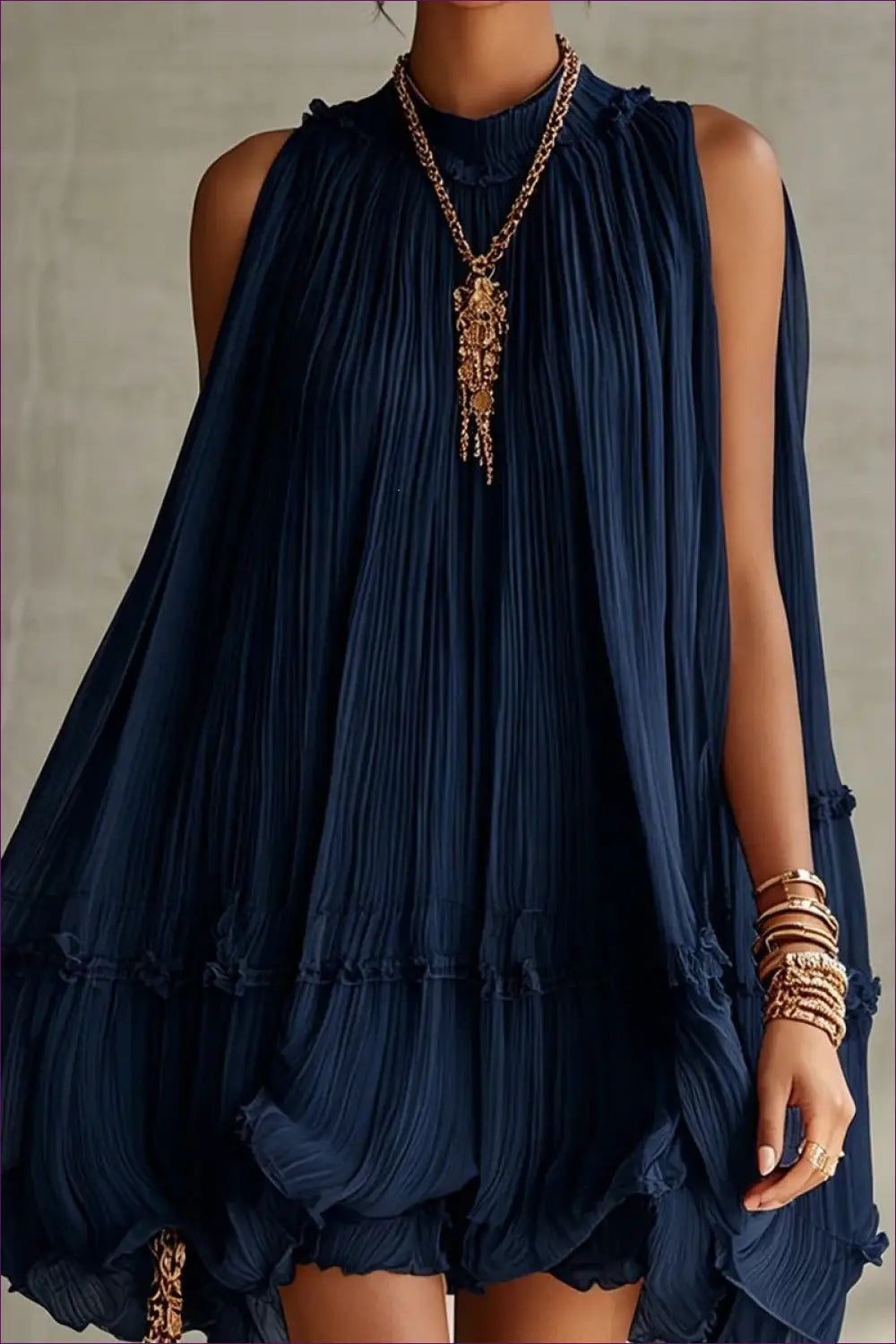 Tiered Dress with Cutout Detail - Sunlit Ease - Casual • Cotton • Dresses • Everyday - Lingerie Hut