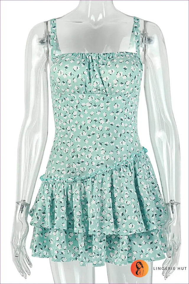 Tiered Dress with Ruffle Trim - Easy Elegance