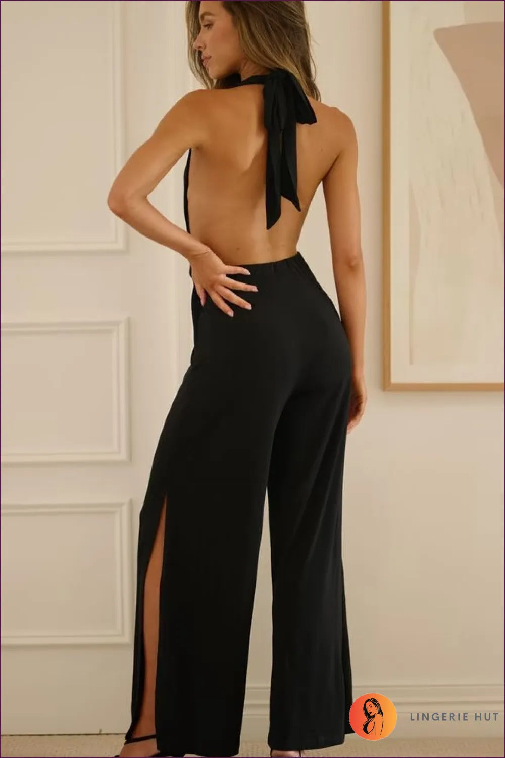 Redefine Your Elegance With Our Timeless Backless Lace-up Jumpsuit. It’s More Than Fashion; It’s An Aura. Get