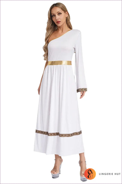 Toga Costume with One-shoulder Belt Detail - Olympian Statement - just in • Party • Role Play • Theme Parties