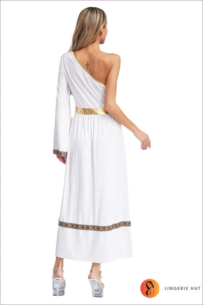 Toga Costume with One-shoulder Belt Detail - Olympian Statement - just in • Party • Role Play • Theme Parties