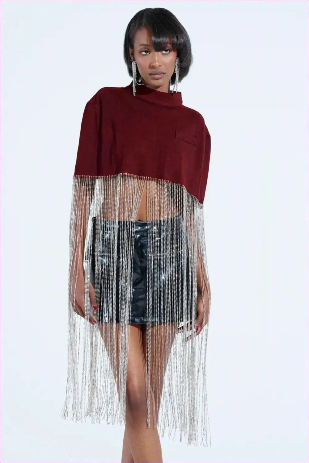 Top with Fringe Detail - Festival Ready - Crop - Lingerie Hut - Boho • Clubwear • Cutout • Glamour