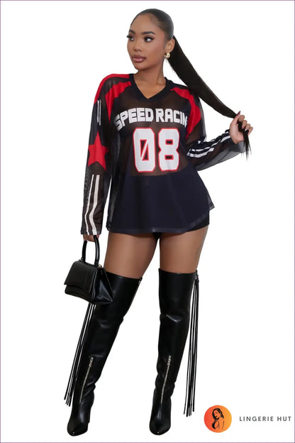 Top with Mesh Panels - Athletic Edge - s / Black - Lingerie Hut - Activewear • All Season • Casual • Cutout • Everyday