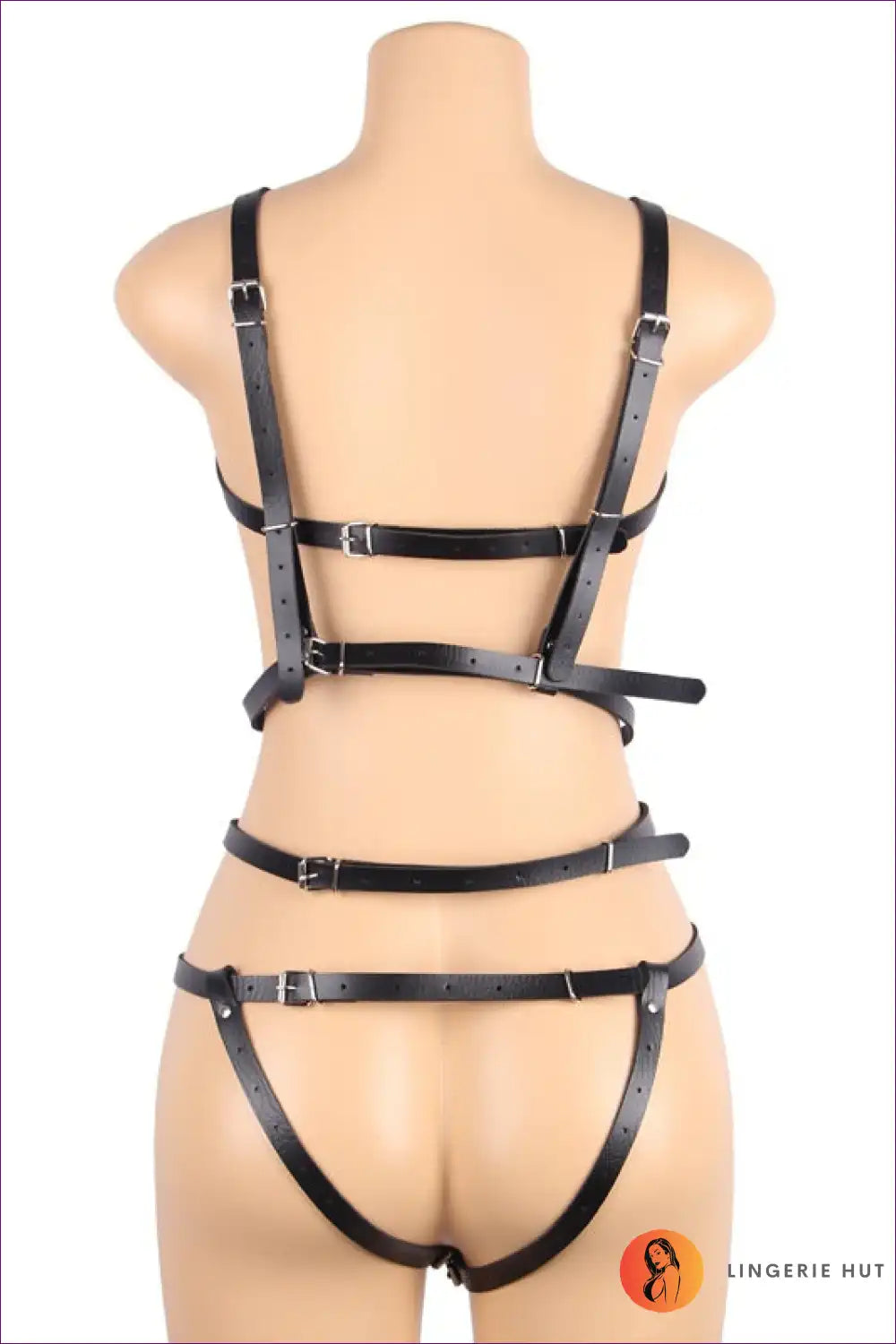 Harness Elegance, With Leather Straps, Sheer Turtleneck! Radiate Confidence The Unique Design And Trendy Fit.