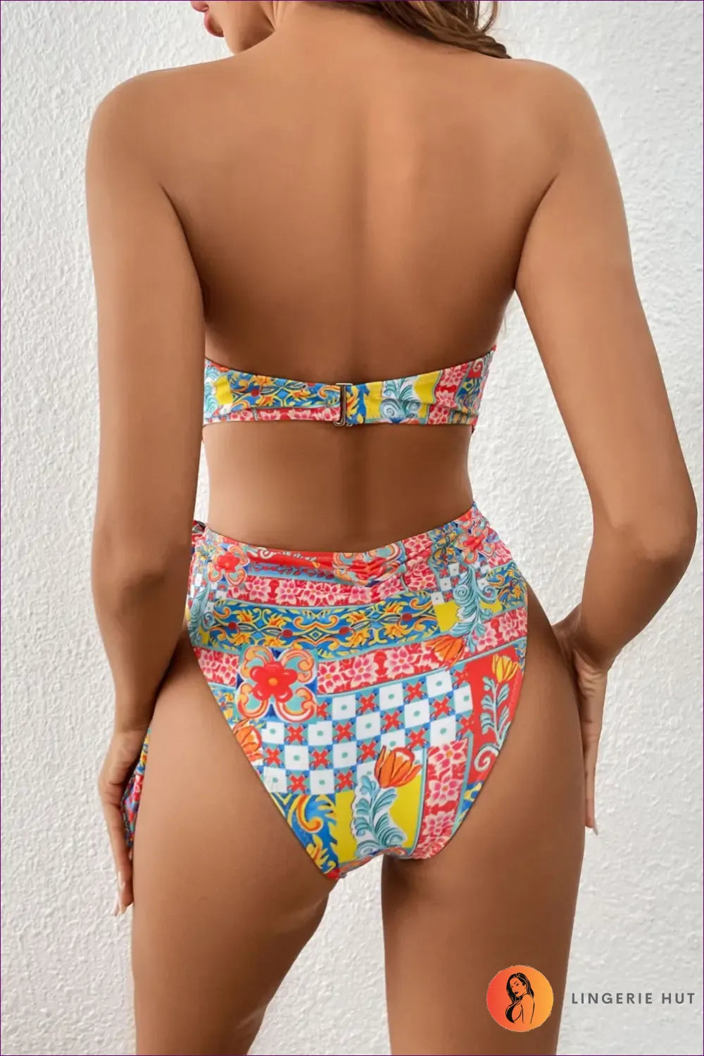 Tropical Belted Swimsuit – Summer’s Hottest Trend For Beachwear, Bikini, Everyday, Modest, Sleeveless