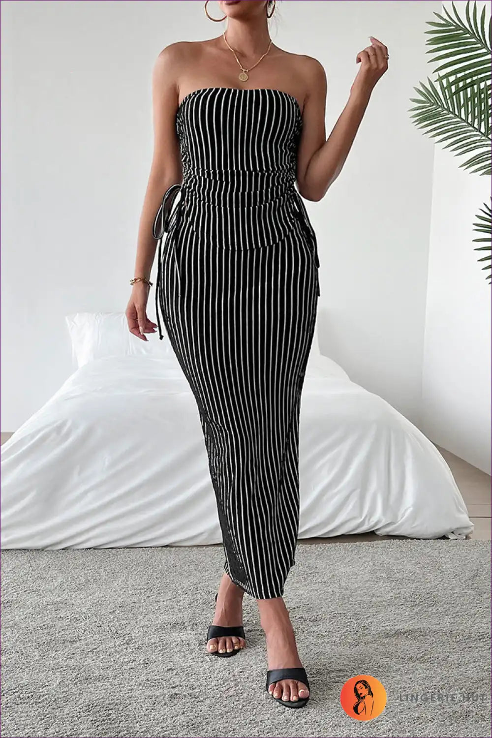 Tube Top with Midi Skirt Set - Summer Confidence for All Season, Bodycon, Casual, co Ord, Cutout