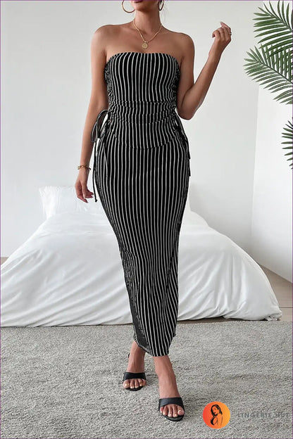 Tube Top with Midi Skirt Set - Summer Confidence for All Season, Bodycon, Casual, co Ord, Cutout