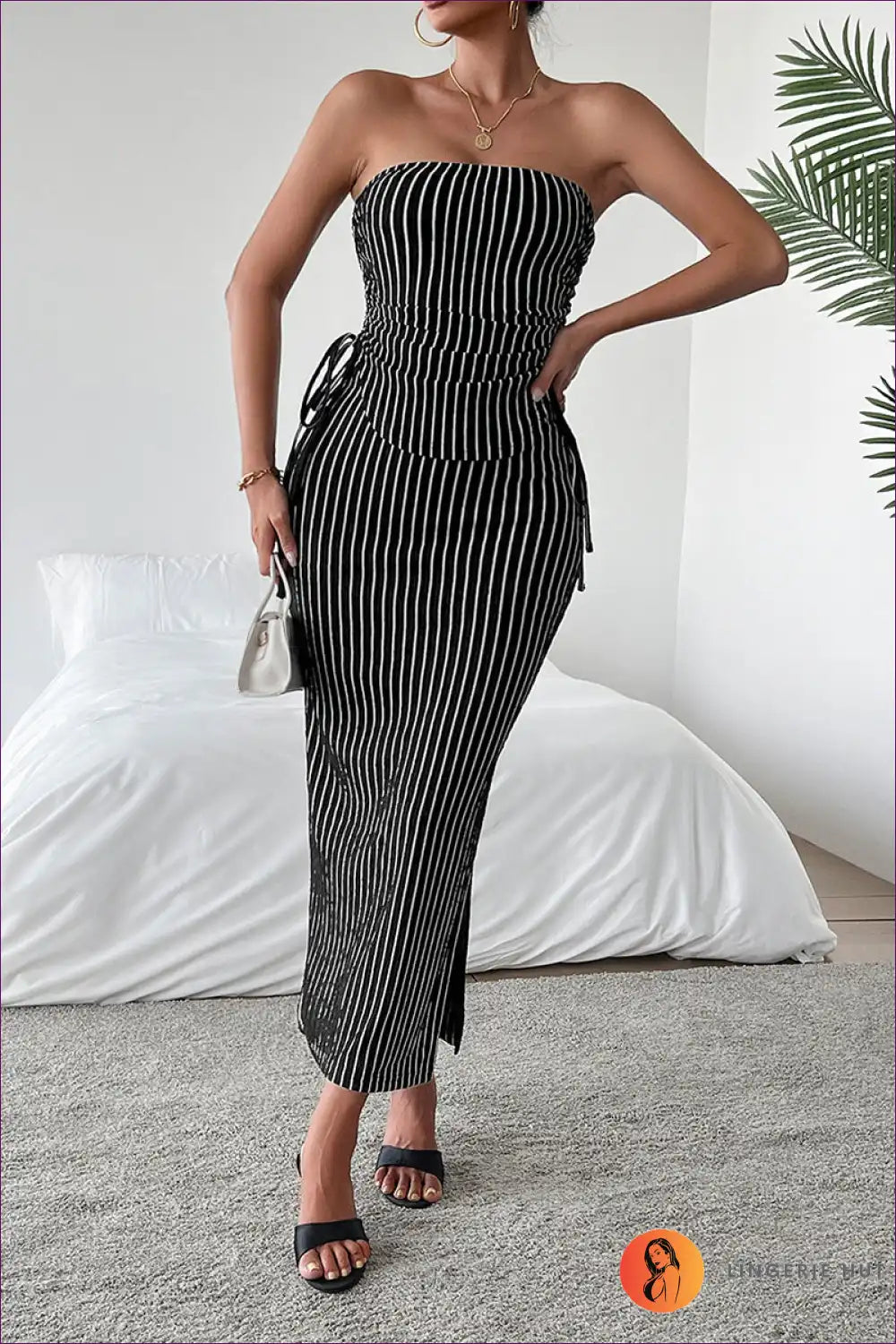 Tube Top with Midi Skirt Set - Summer Confidence for All Season, Bodycon, Casual, co Ord, Cutout
