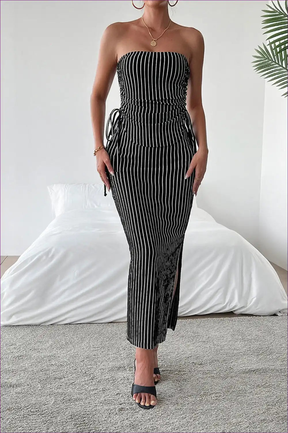 Tube Top with Midi Skirt Set - Summer Confidence for All Season, Bodycon, Casual, co Ord, Cutout