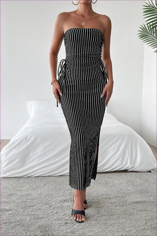 Tube Top with Midi Skirt Set - Summer Confidence for All Season, Bodycon, Casual, co Ord, Cutout