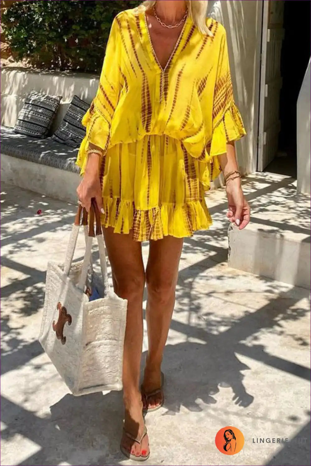 Tunic Dress with Embroidered Trim - Bohemian Luxury for A-line, Boho, Casual, Cotton,