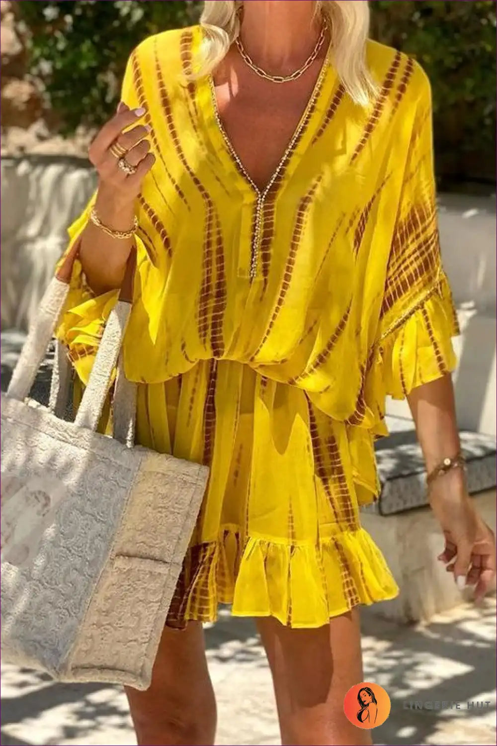 Tunic Dress with Embroidered Trim - Bohemian Luxury for A-line, Boho, Casual, Cotton,