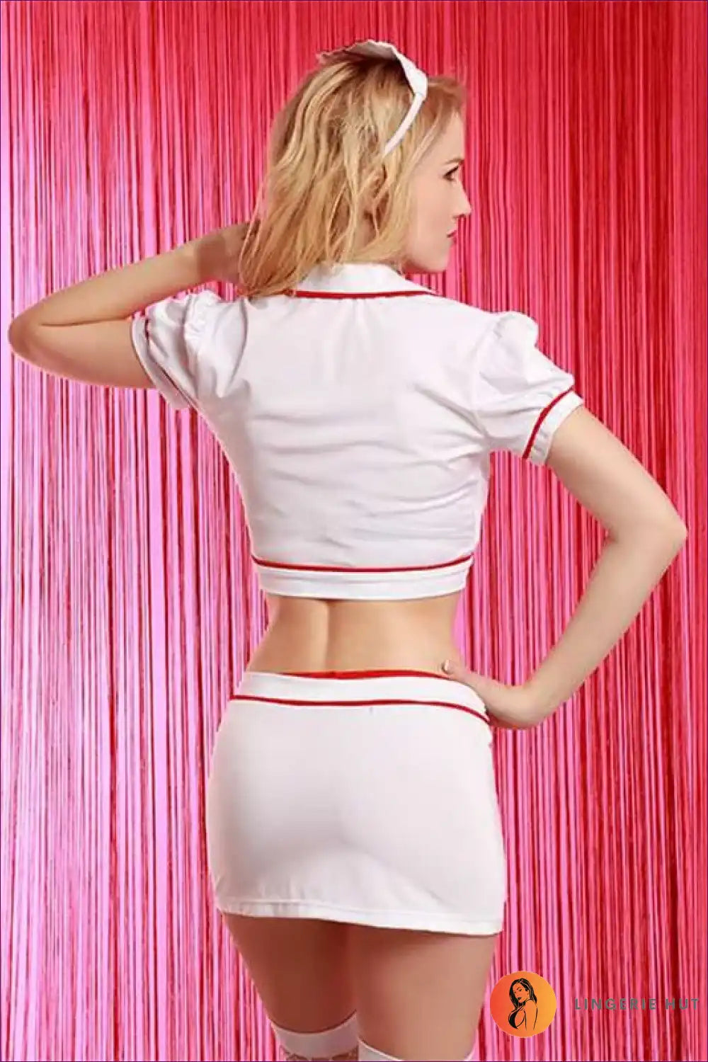 Two-piece Cosplay Nurse Uniform Mini Skirt Set for Roleplay Casual, co Ord, Costume, just In,