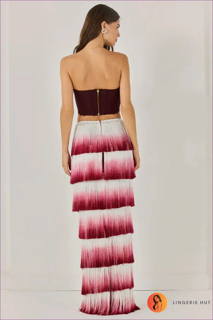 Two-piece Set with Fringe Details - Statement Making - co Ord - Lingerie Hut - All Season • Clubwear • Date Night