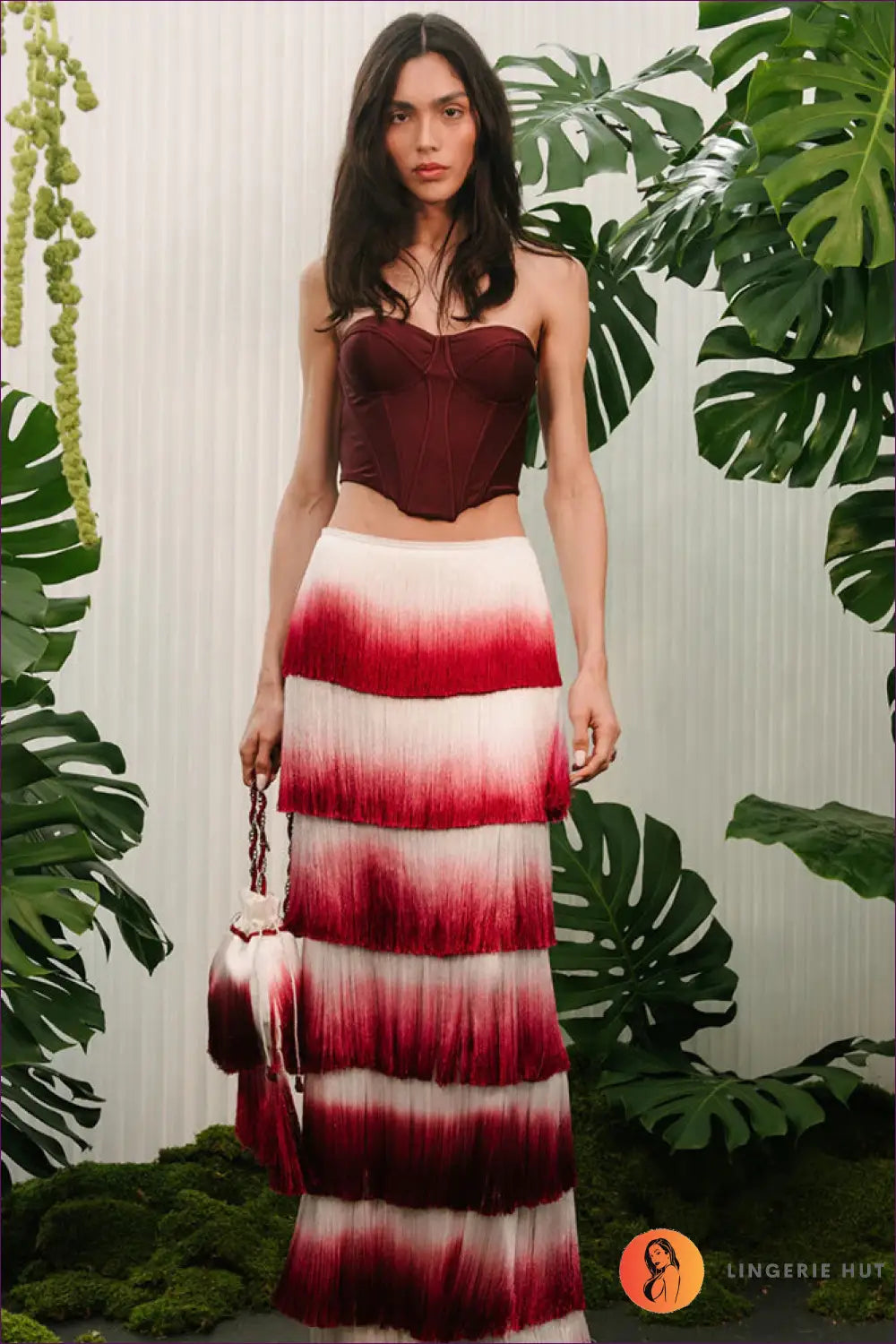 Two-piece Set with Fringe Details - Statement Making - co Ord - Lingerie Hut - All Season • Clubwear • Date Night