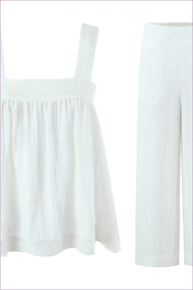 Two-Piece Set with Lace Details - French Girl Chic
