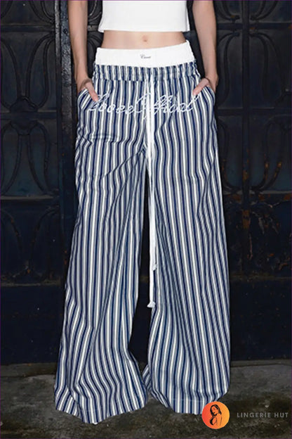 Two-piece Set with One-shoulder Top - Street Style Edge - m / Blue Trousers - co Ord - Lingerie Hut - All Season