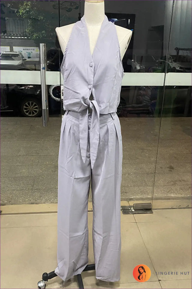 Sleeveless Co Ord Set - Effortless Modern Polish
