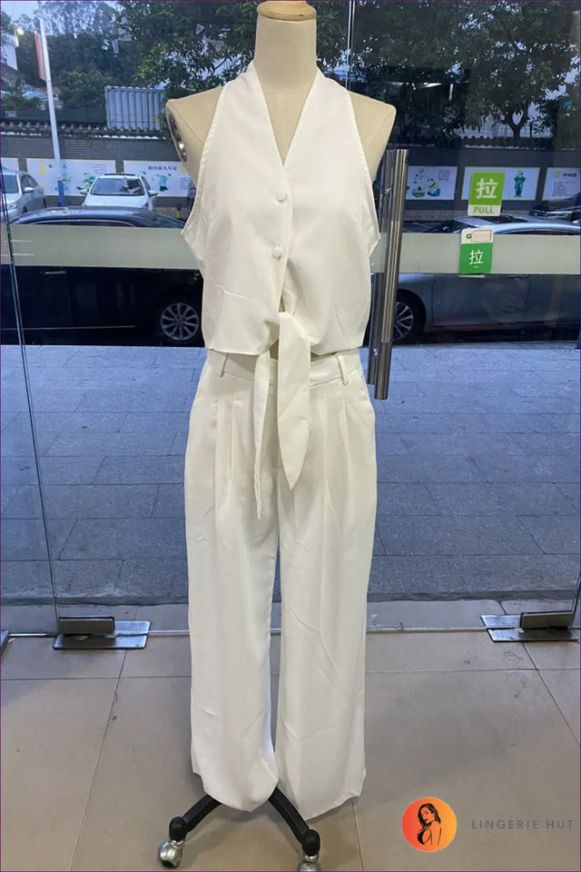 Sleeveless Co Ord Set - Effortless Modern Polish