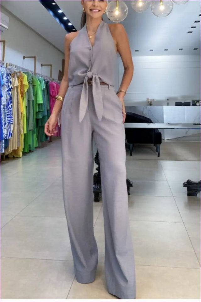 Sleeveless Co Ord Set - Effortless Modern Polish