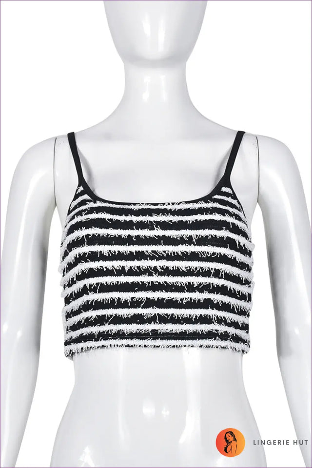 Two-Piece Set with Striped Detail - Nautical Chic