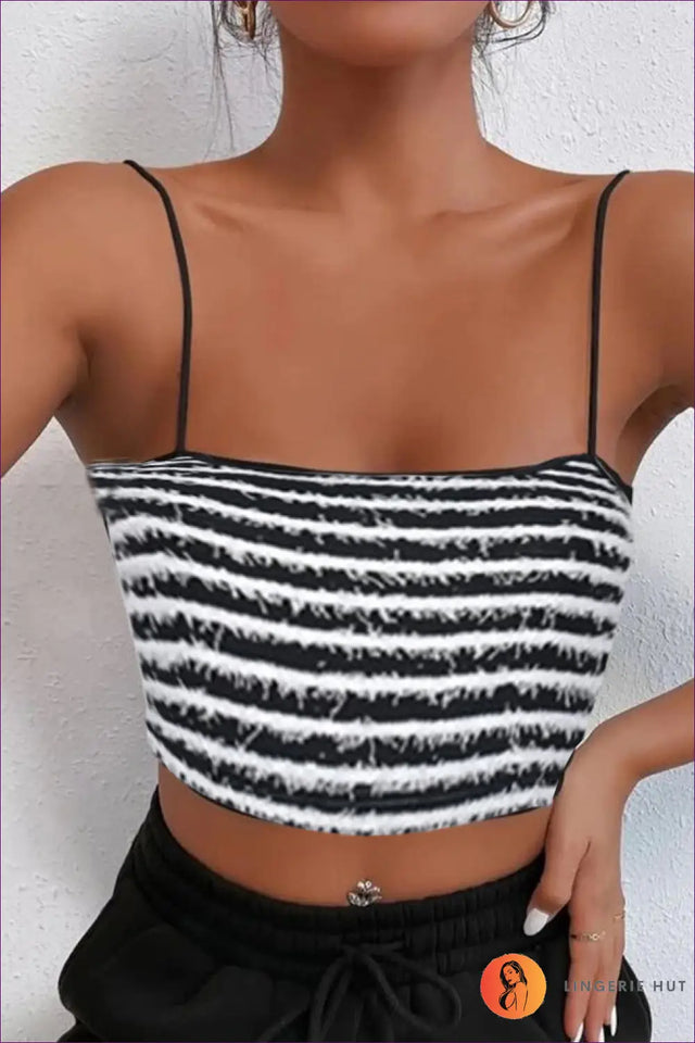 Two-Piece Set with Striped Detail - Nautical Chic
