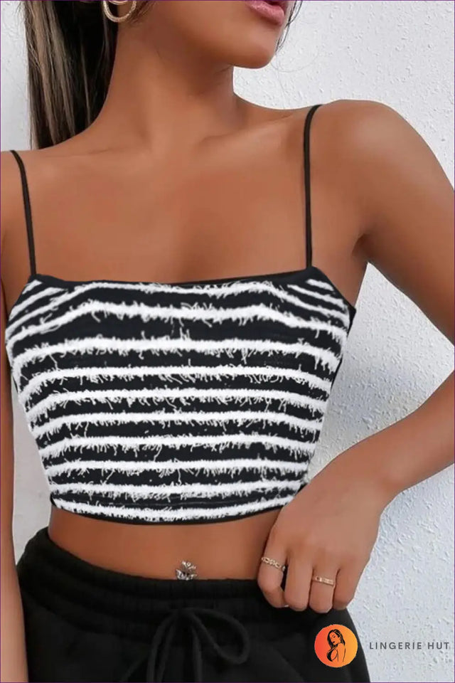 Two-Piece Set with Striped Detail - Nautical Chic